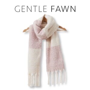 Gentle Fawn Scarf Shawl Wrap Oversized Pink Ivory Womens One Size NWTs